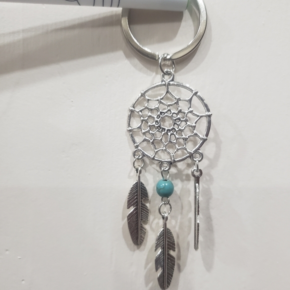 QIHE JEWELRY Gift Pink Black Beads Wind Chimes Dream Catcher Key chain Key tag - Picture 3 of 5